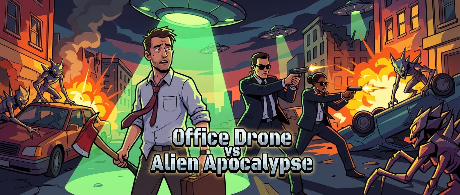 Office Drone vs Alien Apocalypse